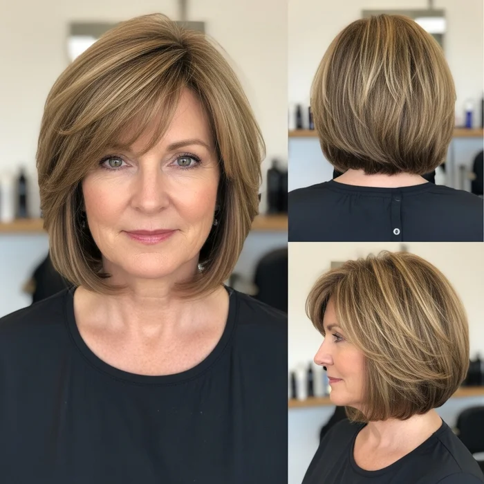 Angled Layered Bob