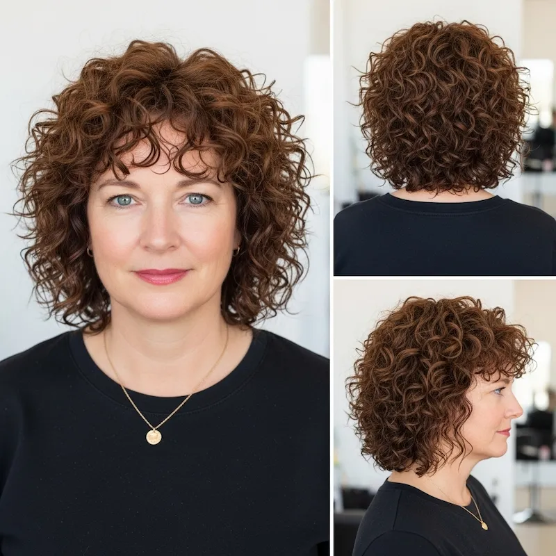 Voluminous Sandy Curls