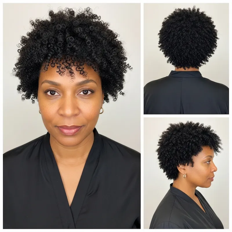 Cropped Black Curls