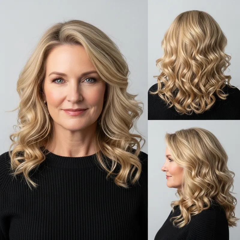 Long Blonde Curls