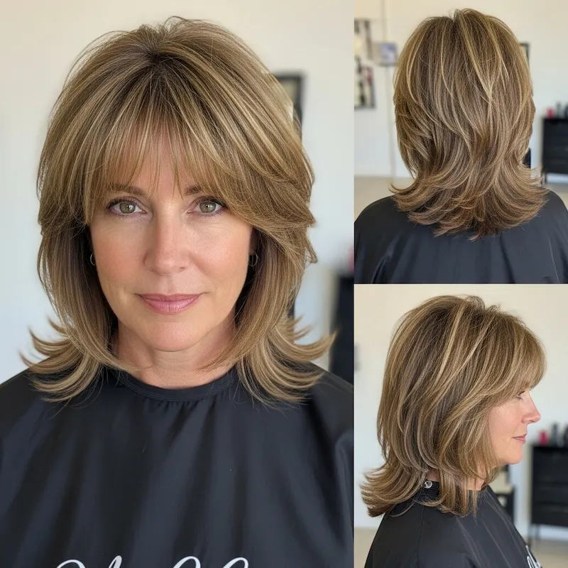 Medium Layers With Bangs