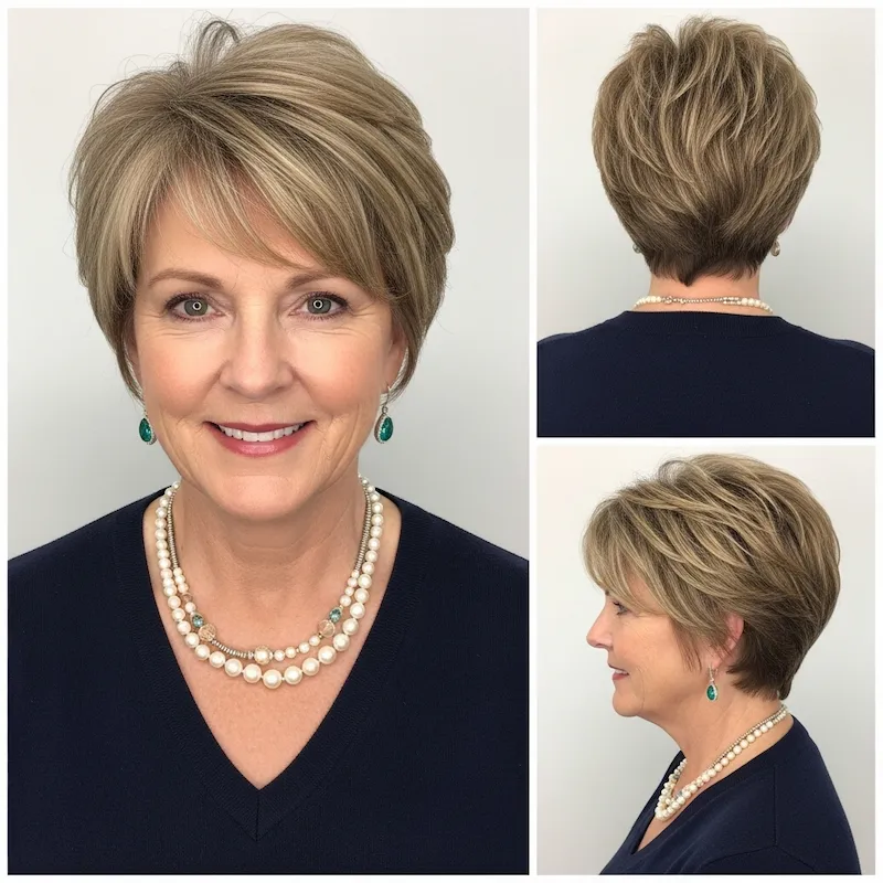 short hairstyles for women over 50 with fine hair round faces medium