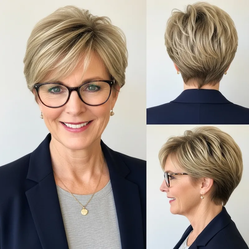short hairstyles for women over 50 with fine hair