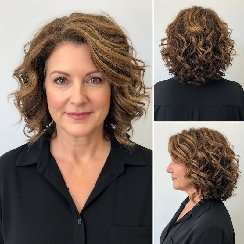 Loose Curls With Highlights