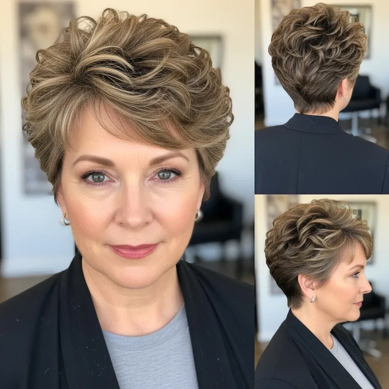 Textured Curly Pixie
