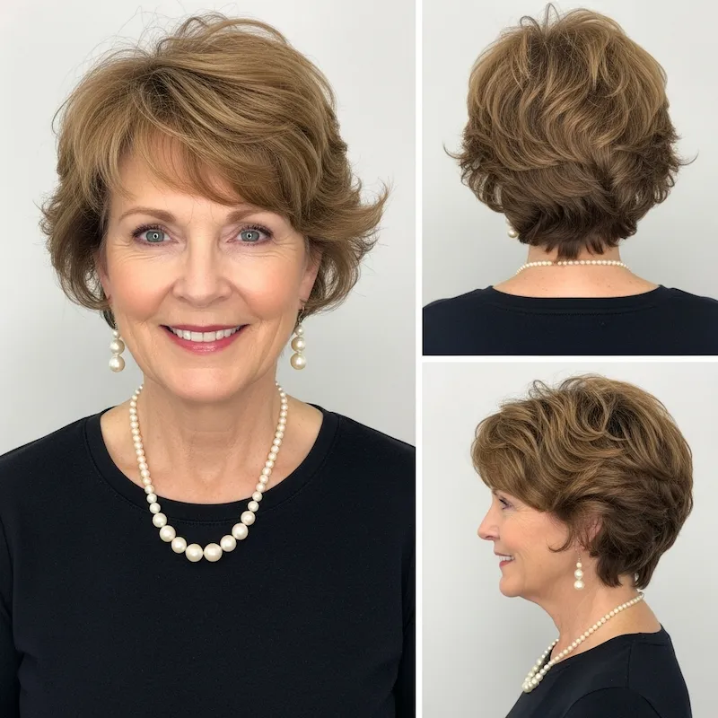 Short curly hairstyles for women over 60 easy