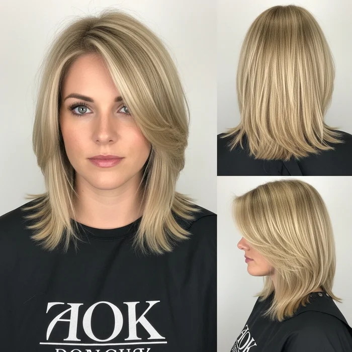 Blonde Long Bob for Thick Hair