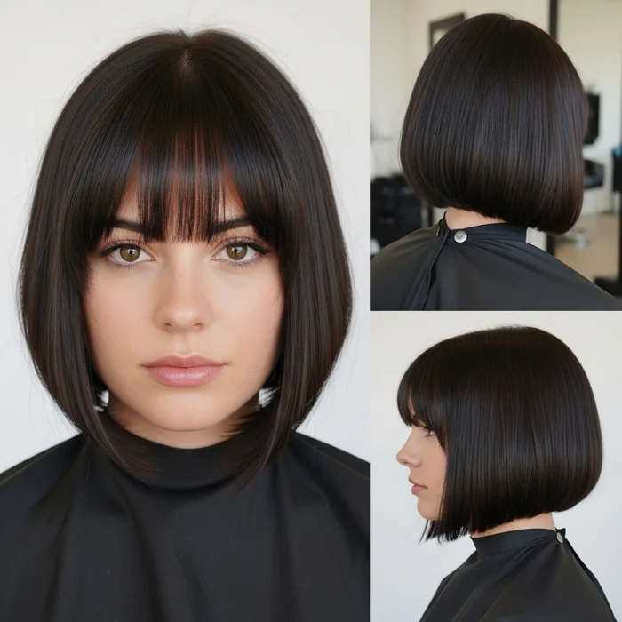 Blunt Bob With Bangs