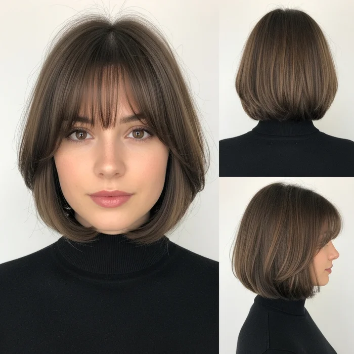 Bob Haircuts With Bangs For Round Faces