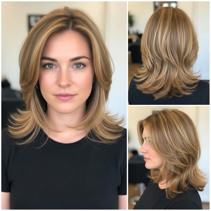 Bob with Soft Feathered Layers
