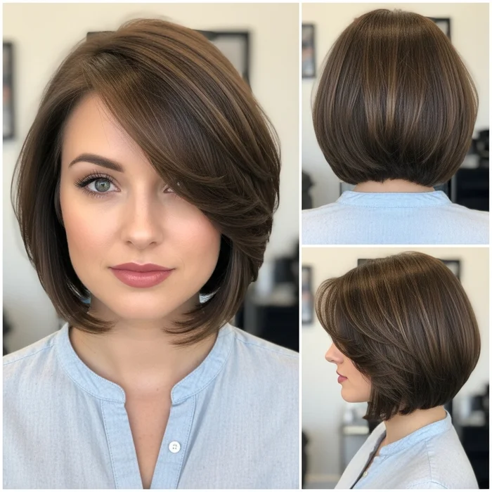 Chin-Length Bob With Side Part