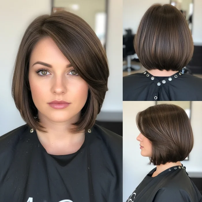 Chin-Length Bob with Side Part