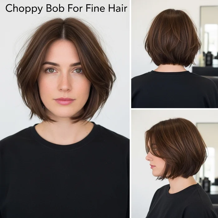 Choppy Bob For Fine Hair