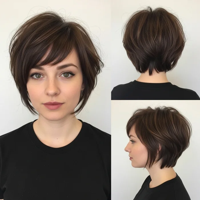 Choppy Bob With Undercut
