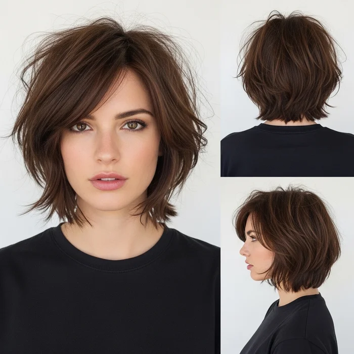 Choppy French Bob Hairstyle