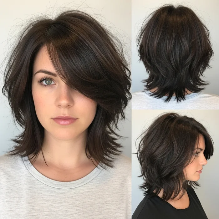 Choppy Layered Long Bob