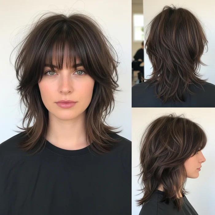 Choppy Shoulder-Length Shag
