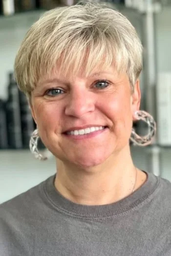 Classic Blonde Pixie with Tapered Bangs