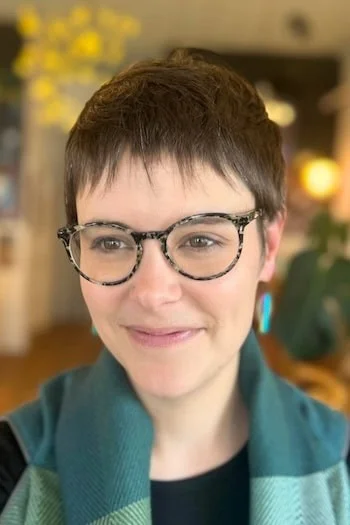 Classic Brunette Pixie with Fringe Detail