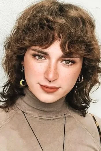 Curly Brown Shag with Soft Layers