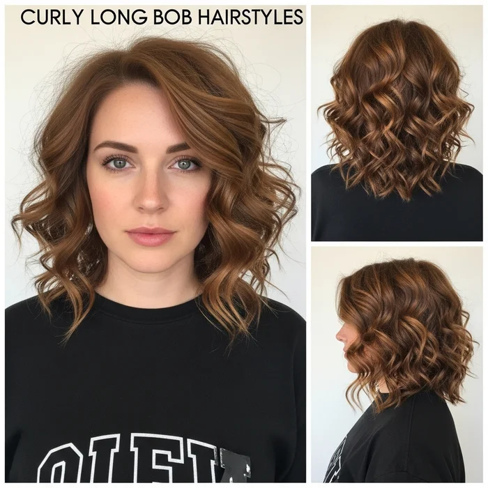 Curly Long Bob Hairstyles