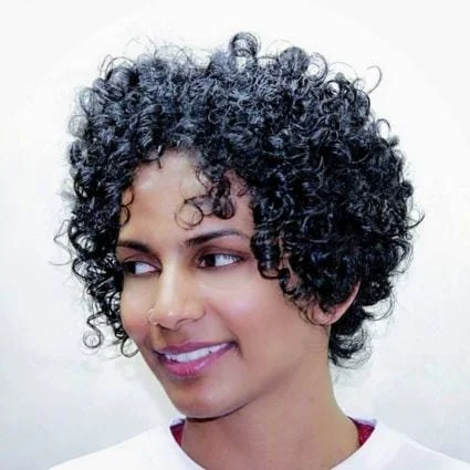 Curly Pixie with Natural Definition