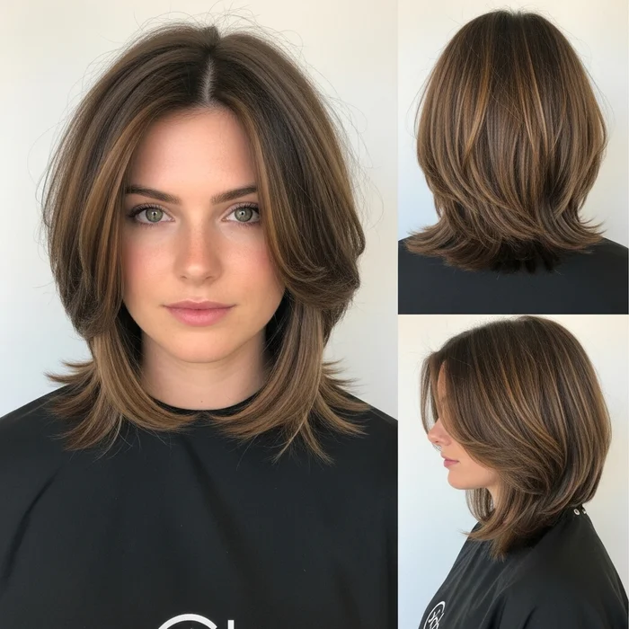 Face-Framing Layered Long Bob