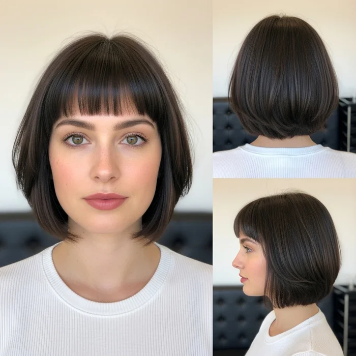 French Bob With Micro Bangs