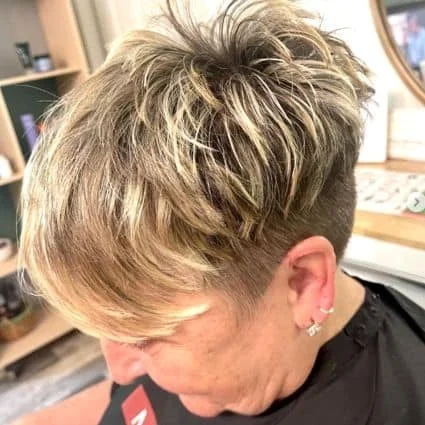 Highlighted Textured Pixie with Tapered Sides
