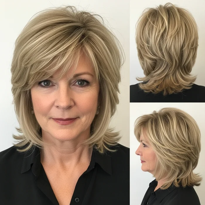 Honey Blonde Chunky Wedge for Hairstyle