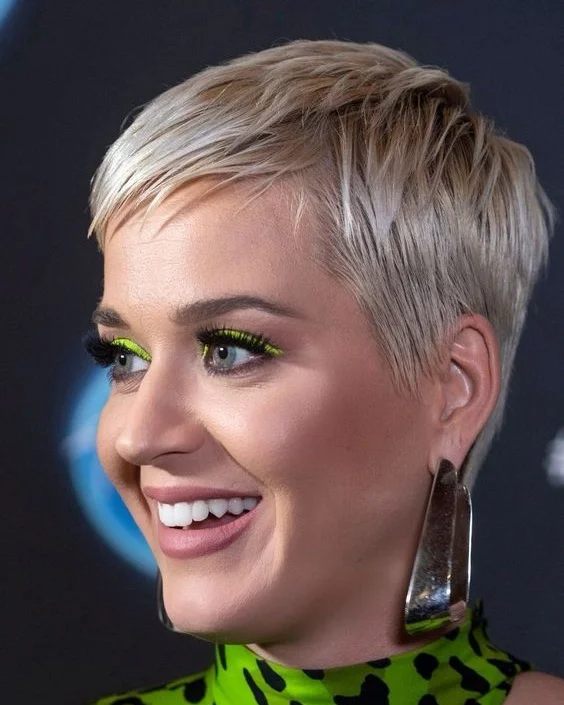 Icy Blonde Pixie with Textured Layers