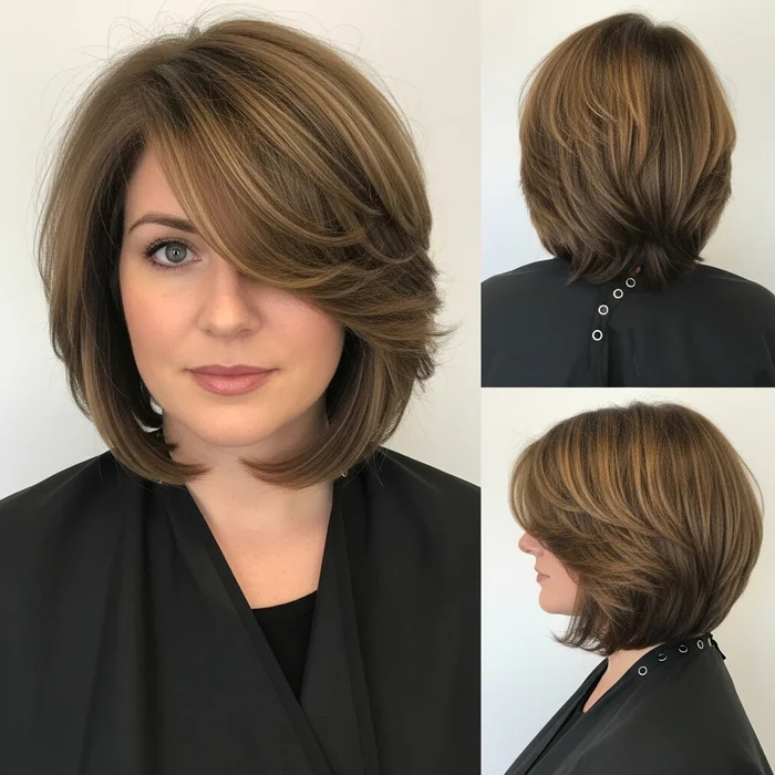 Layered Angled Bob