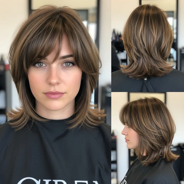 Layered Bob With Bangs