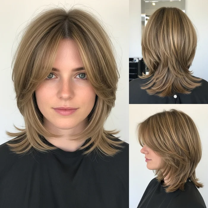 Layered Bob With Long Side Bangs