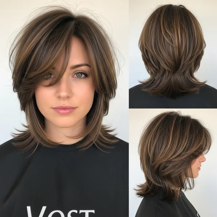 Layered Bob With Side Bangs