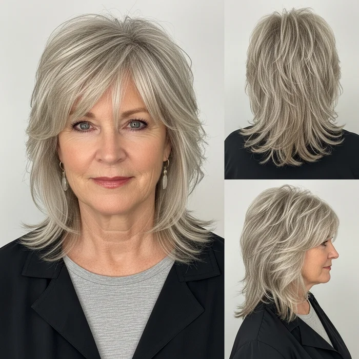 Layered Shaggy Mullet