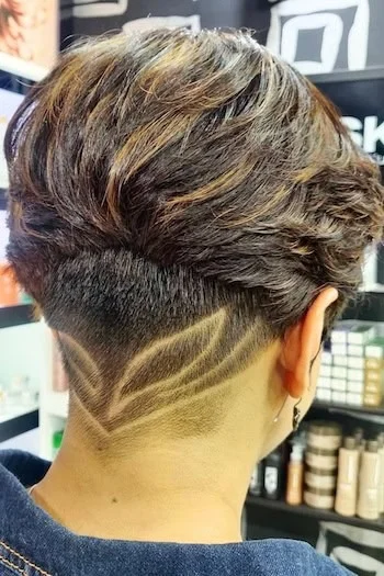 Layered Undercut Pixie with Shaved Design