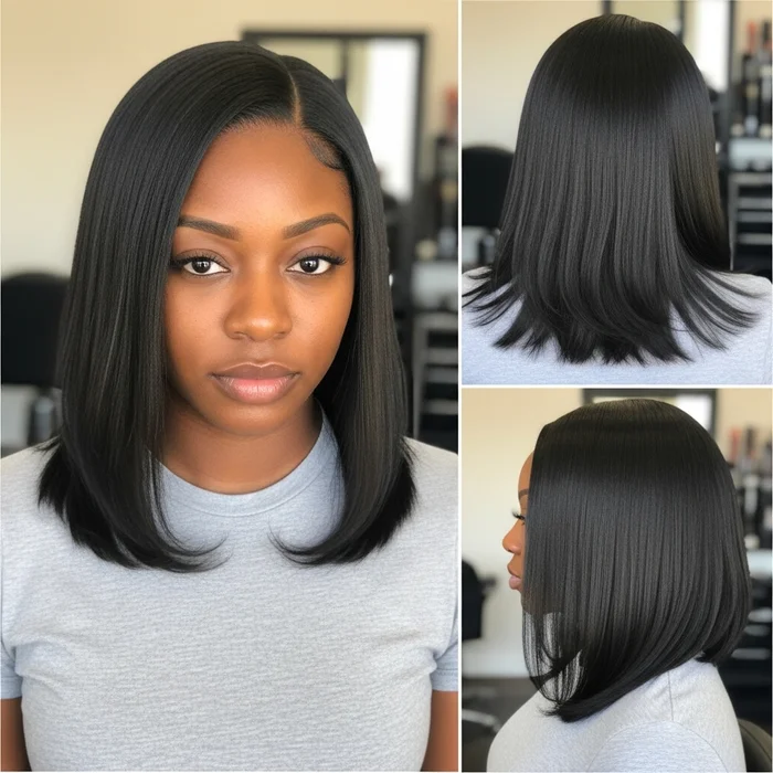 Long Angled Bob With Layers