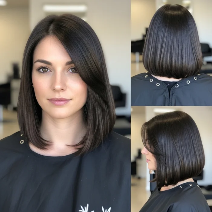 Long Bob Hairstyles For Brunette Women