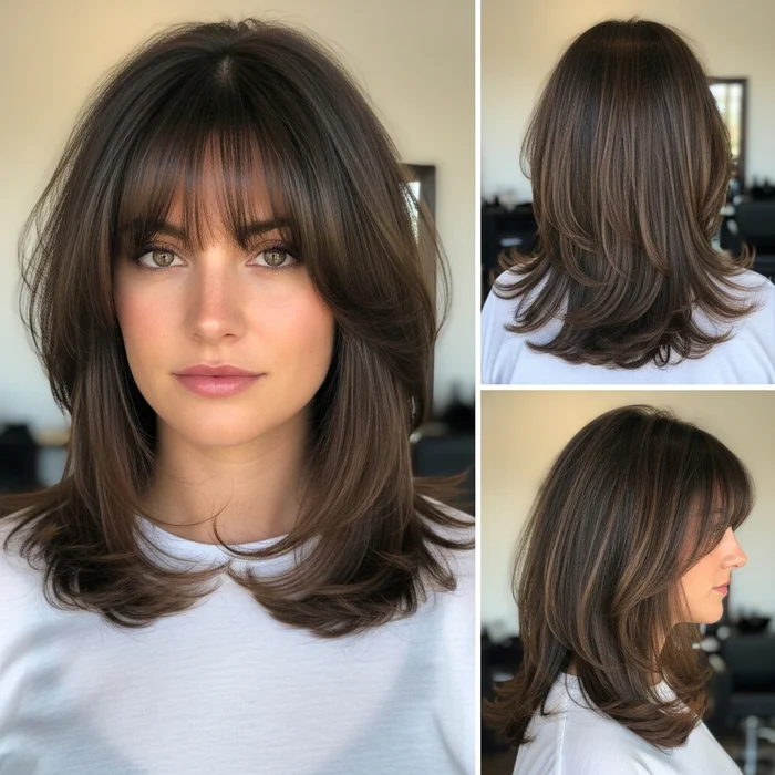 Long Bob Hairstyles With Curtain Bangs
