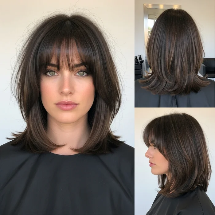 Long Bob Hairstyles With Fringe