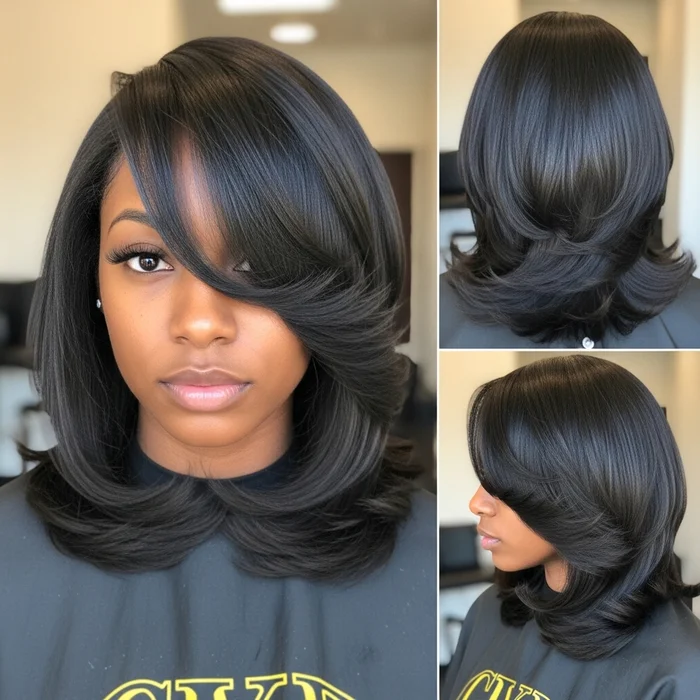 Long Bob With Side Bangs