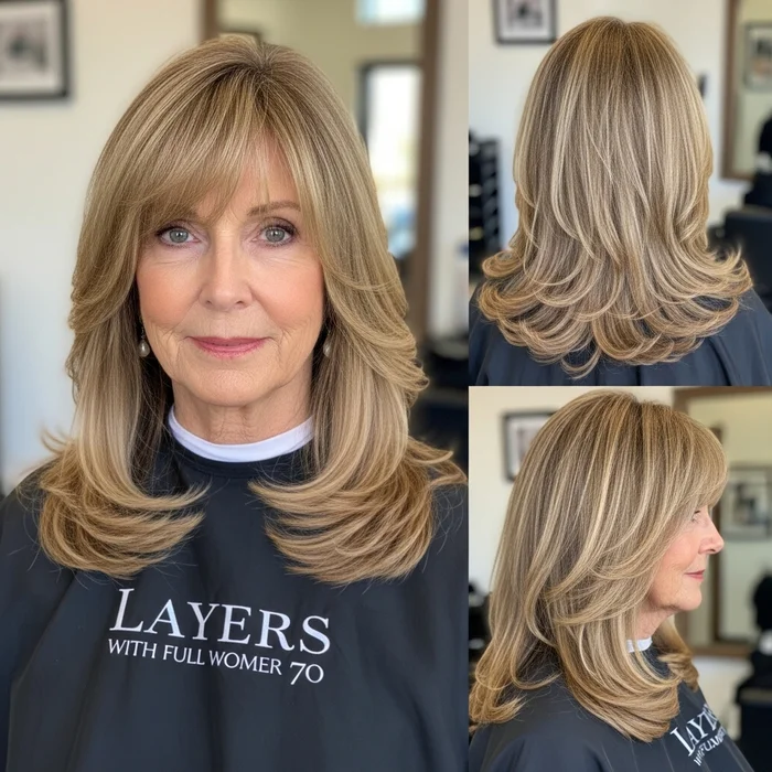 Long Layers With Full Bangs