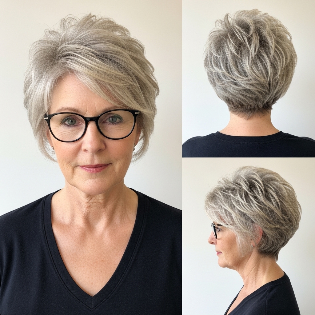 Long Pixie With Layered Volume