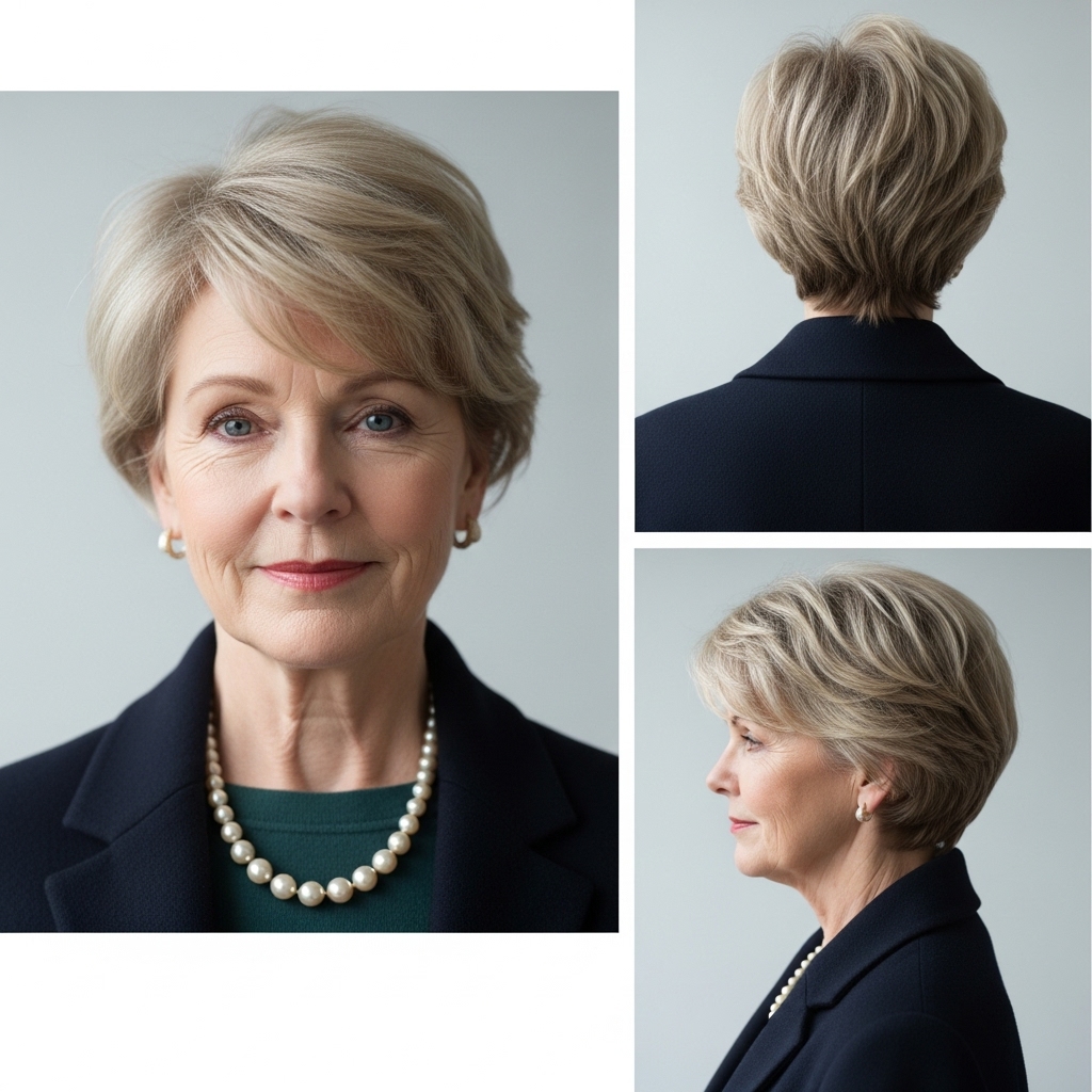 Long Pixie with Volume