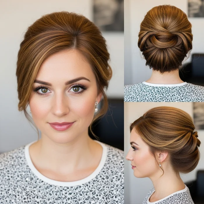 Medium Bob Updo hairstyles