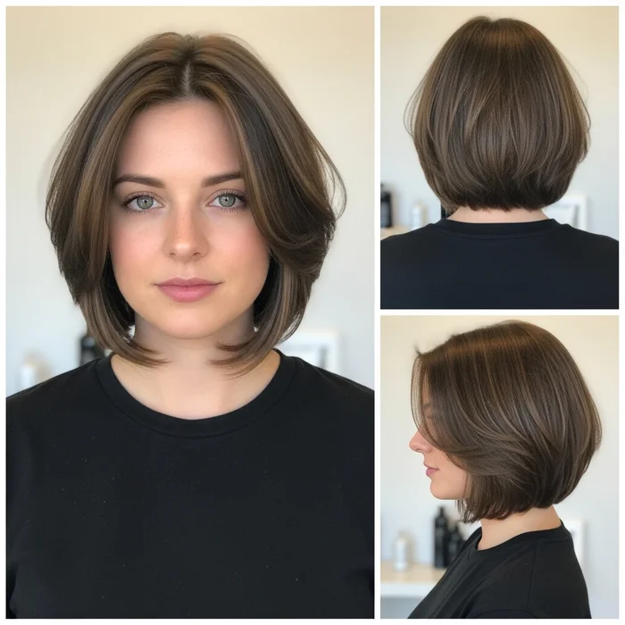 Medium Choppy Inverted Bob Hairstyle