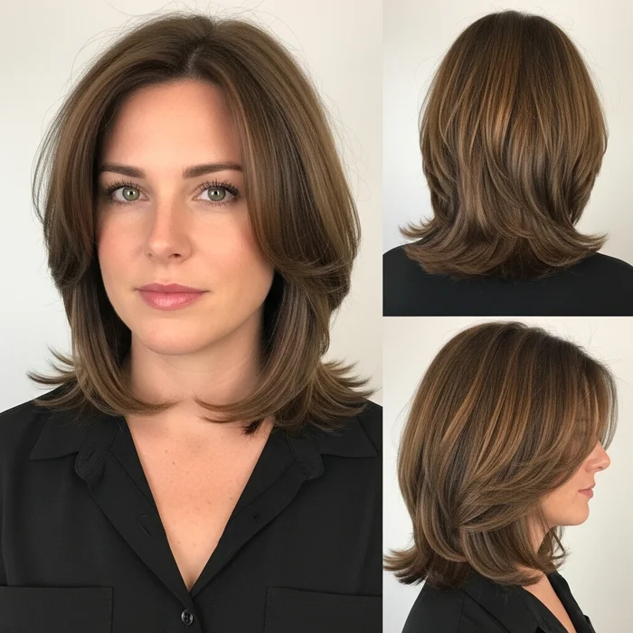 Medium Layered Bob Hairstyle