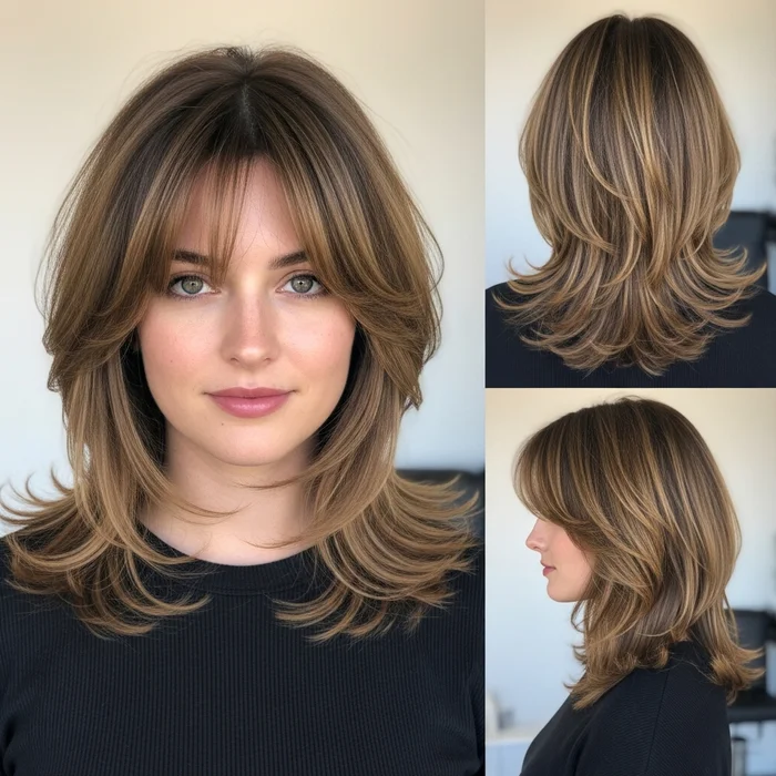 Medium Layers With Soft Bangs