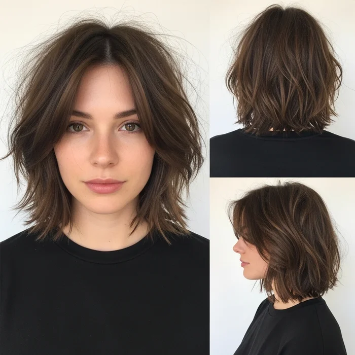 Medium Shaggy Bob Hairstyle